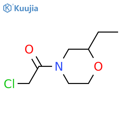 2-Chloro-1-(2-ethylmorpholin-4-yl)ethan-1-one structure