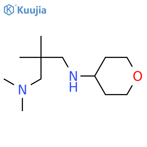 N-[3-(dimethylamino)-2,2-dimethylpropyl]oxan-4-amine structure