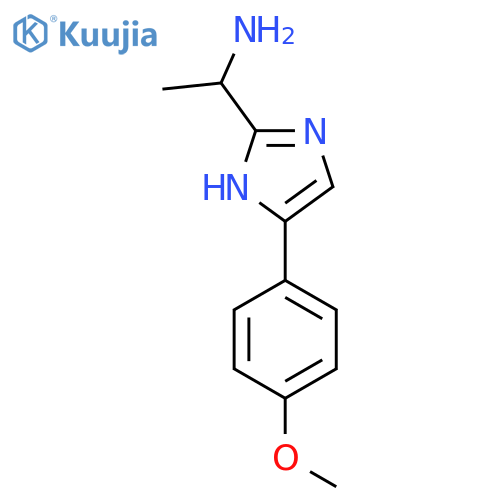 1-5-(4-methoxyphenyl)-1H-imidazol-2-ylethan-1-amine structure