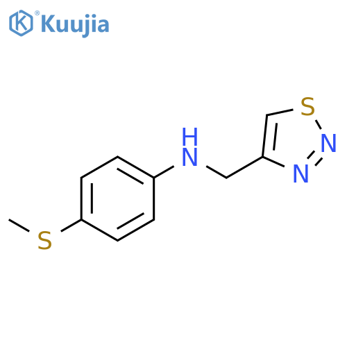 4-(methylsulfanyl)-N-(1,2,3-thiadiazol-4-yl)methylaniline structure