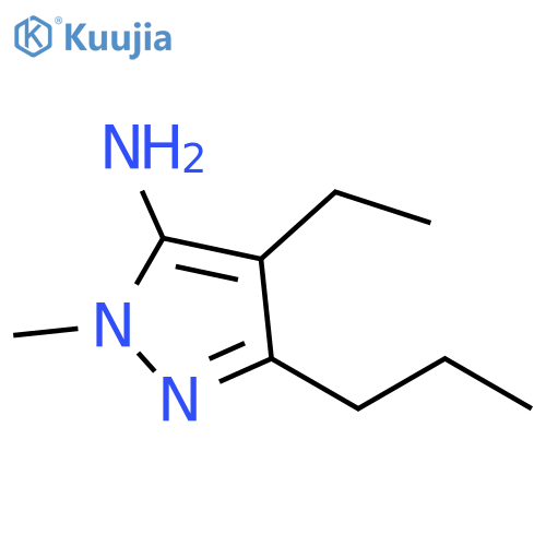 4-ethyl-1-methyl-3-propyl-1H-pyrazol-5-amine structure