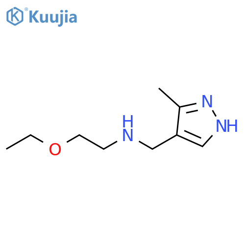 (2-ethoxyethyl)(3-methyl-1H-pyrazol-4-yl)methylamine structure