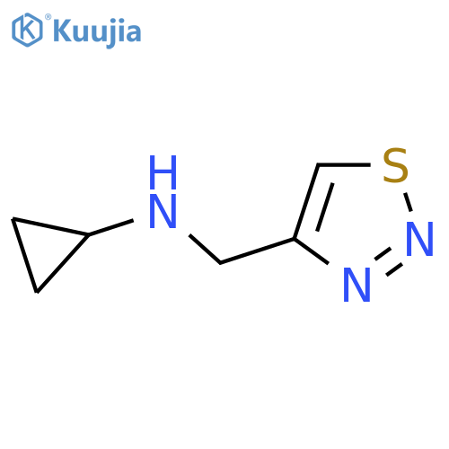 N-(1,2,3-thiadiazol-4-yl)methylcyclopropanamine structure
