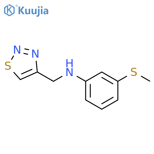 3-(methylsulfanyl)-N-(1,2,3-thiadiazol-4-yl)methylaniline structure