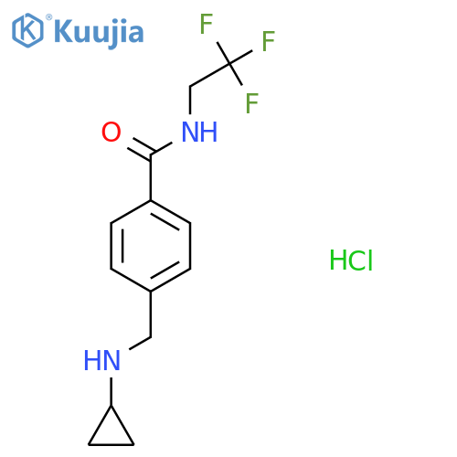 4-(Cyclopropylamino)methyl-N-(2,2,2-trifluoroethyl)benzamide Hydrochloride structure
