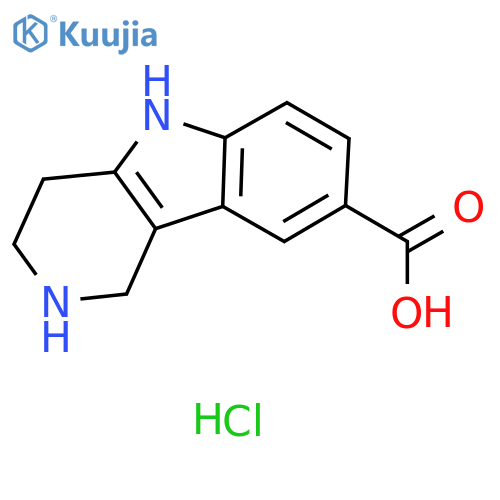 2,3,4,5-Tetrahydro-1H-pyrido4,3-bindole-8-carboxylic Acid Hydrochloride structure