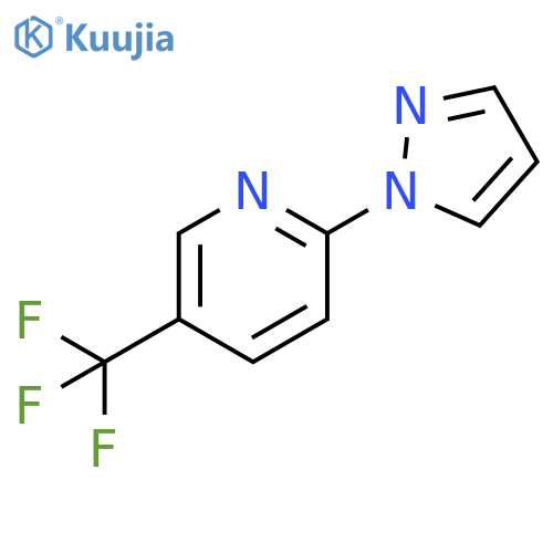 2-(1H-pyrazol-1-yl)-5-(trifluoromethyl)pyridine structure