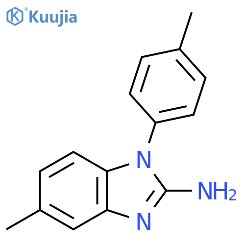 5-Methyl-1-(4-methylphenyl)-1H-1,3-benzodiazol-2-amine structure