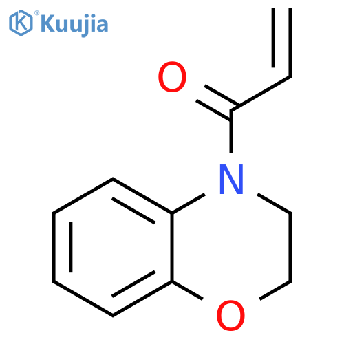 1-(3,4-dihydro-2H-1,4-benzoxazin-4-yl)prop-2-en-1-one structure