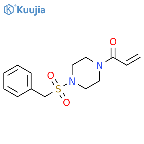 1-(4-phenylmethanesulfonylpiperazin-1-yl)prop-2-en-1-one structure