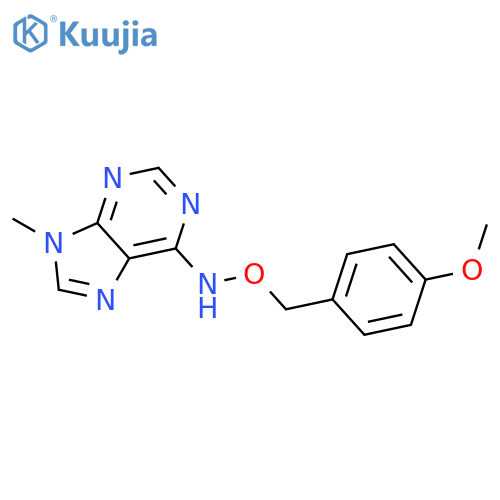 9H-Purin-6-amine, N-[(4-methoxyphenyl)methoxy]-9-methyl- structure