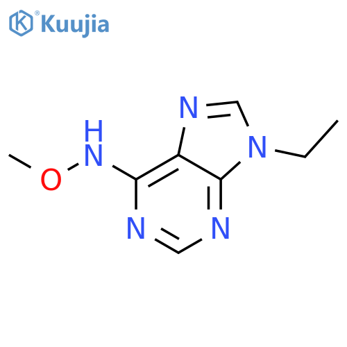9H-Purin-6-amine, 9-ethyl-N-methoxy- structure