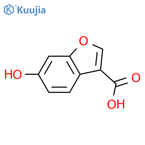 6-hydroxy-3-Benzofurancarboxylic acid structure