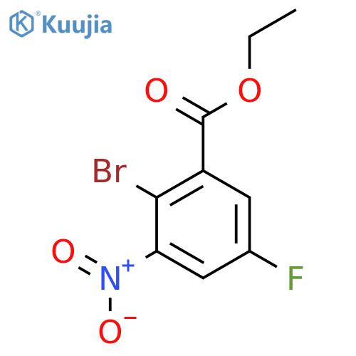 Ethyl 2-bromo-5-fluoro-3-nitrobenzoate structure