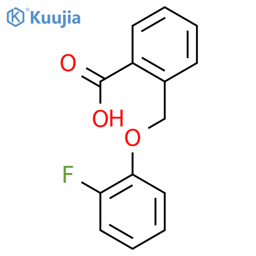 2-[(2-Fluorophenoxy)methyl]benzoic acid structure