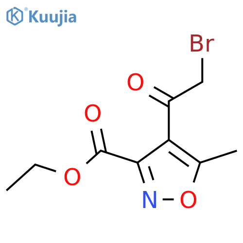 Ethyl 4-(2-bromoacetyl)-5-methylisoxazole-3-carboxylate structure