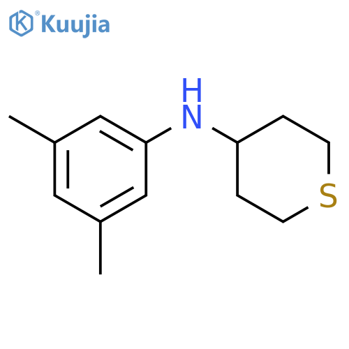N-(3,5-dimethylphenyl)thian-4-amine structure