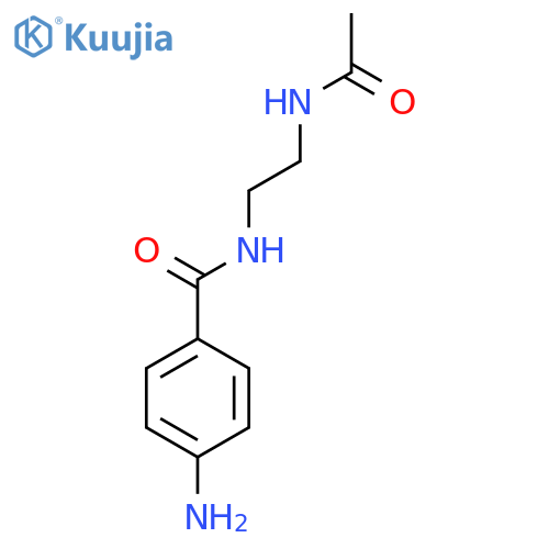 N-{2-(4-aminophenyl)formamidoethyl}acetamide structure