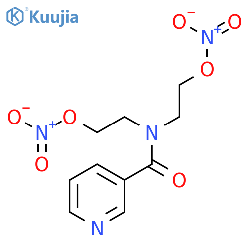 3-PYRIDINECARBOXAMIDE, N,N-BIS[2-(NITROOXY)ETHYL]- structure