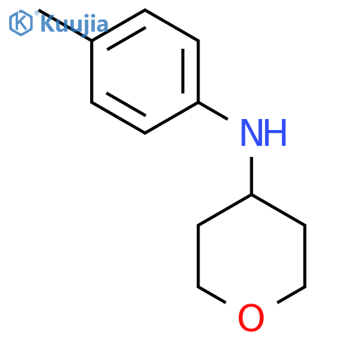 N-(4-methylphenyl)oxan-4-amine structure
