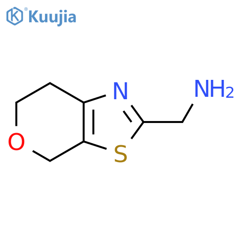 {4H,6H,7H-pyrano[4,3-d][1,3]thiazol-2-yl}methanamine structure