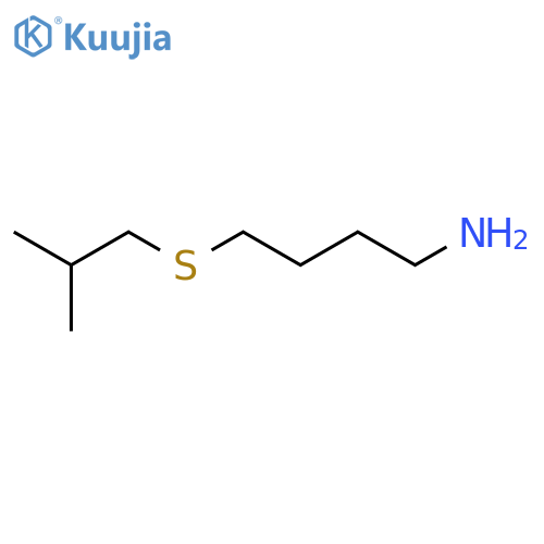 4-Isobutylsulfanyl-butylamine structure