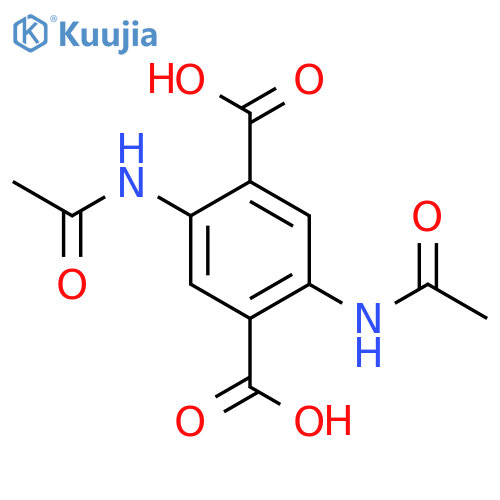 1,4-Benzenedicarboxylic acid, 2,5-bis(acetylamino)- structure