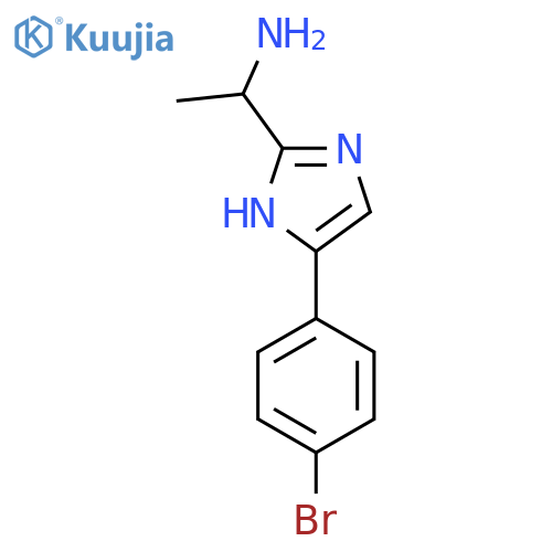 1-4-(4-bromophenyl)-1H-imidazol-2-ylethan-1-amine structure