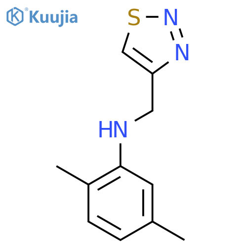 2,5-dimethyl-N-(1,2,3-thiadiazol-4-yl)methylaniline structure