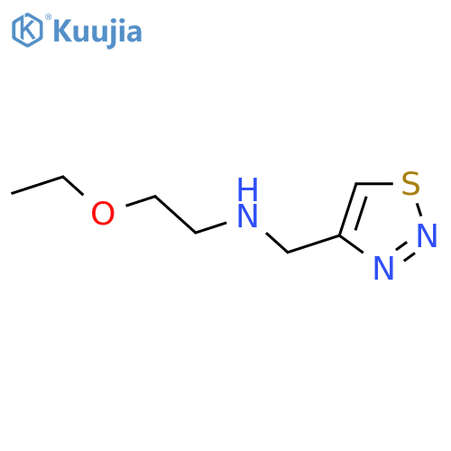 (2-ethoxyethyl)(1,2,3-thiadiazol-4-yl)methylamine structure