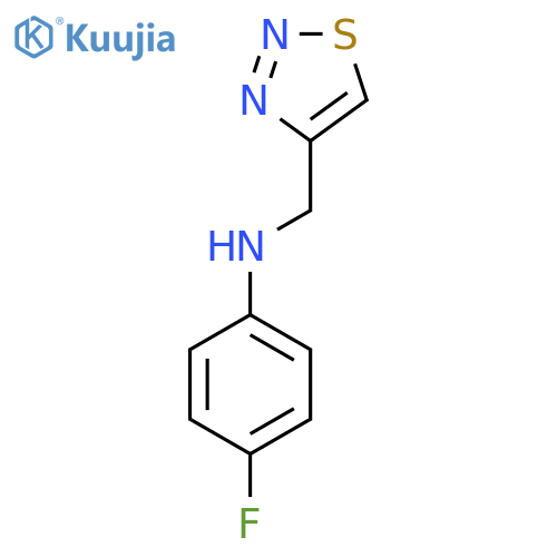 4-fluoro-N-(1,2,3-thiadiazol-4-yl)methylaniline structure
