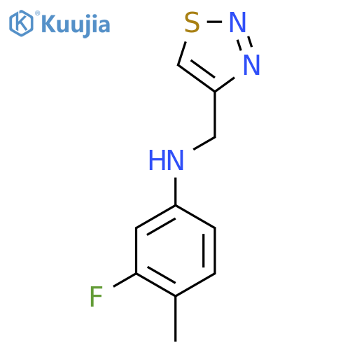 3-fluoro-4-methyl-N-(1,2,3-thiadiazol-4-yl)methylaniline structure