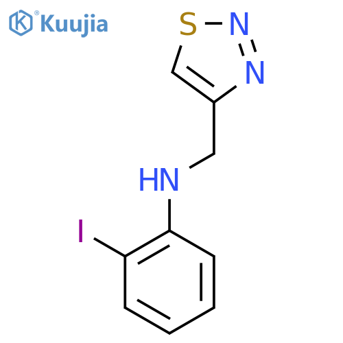 2-iodo-N-(1,2,3-thiadiazol-4-yl)methylaniline structure