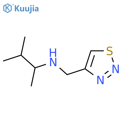 (3-methylbutan-2-yl)(1,2,3-thiadiazol-4-yl)methylamine structure