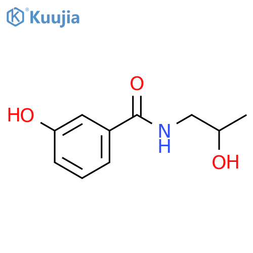 3-hydroxy-N-(2-hydroxypropyl)benzamide structure