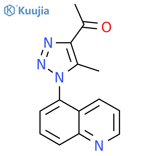 1-5-Methyl-1-(quinolin-5-yl)-1H-1,2,3-triazol-4-ylethan-1methoxyethoxy-one structure