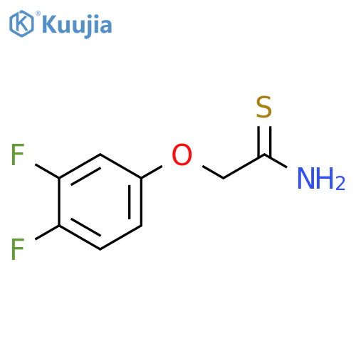 2-(3,4-difluorophenoxy)ethanethioamide structure
