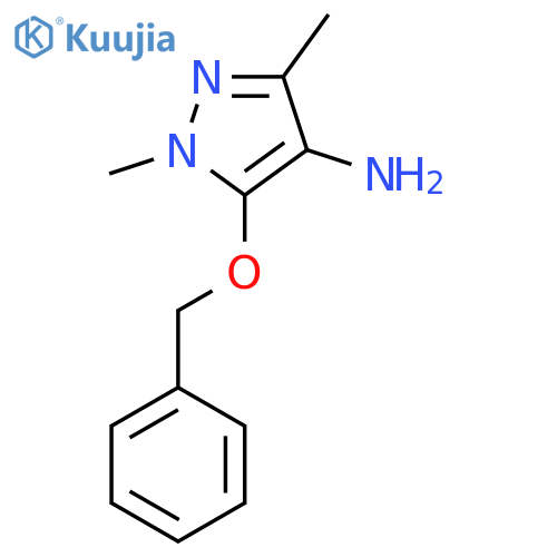 5-(Benzyloxy)-1,3-dimethyl-1h-pyrazol-4-amine structure