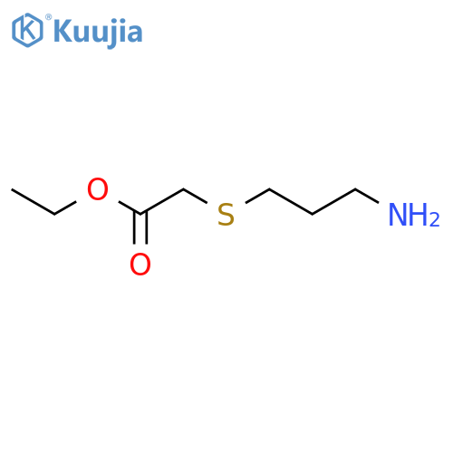 Ethyl 2-[(3-aminopropyl)sulfanyl]acetate structure