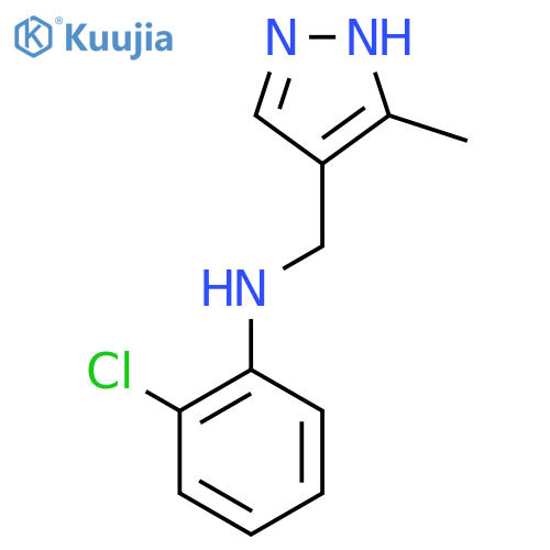 2-chloro-N-(3-methyl-1H-pyrazol-4-yl)methylaniline structure