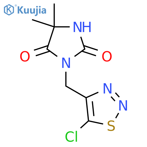 3-(5-Chloro-1,2,3-thiadiazol-4-yl)methyl-5,5-dimethylimidazolidine-2,4-dione structure