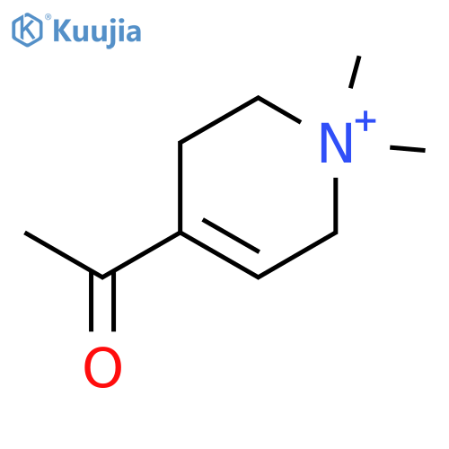 Pyridinium,4-acetyl-1,2,3,6-tetrahydro-1,1-dimethyl- structure