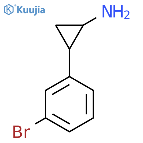 2-(3-bromophenyl)cyclopropanamine structure
