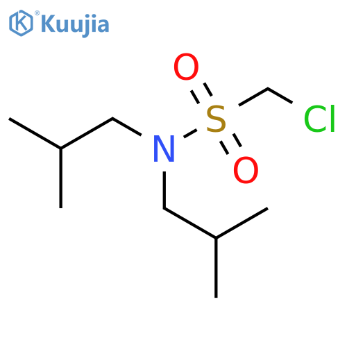 Methanesulfonamide, 1-chloro-N,N-bis(2-methylpropyl)- structure