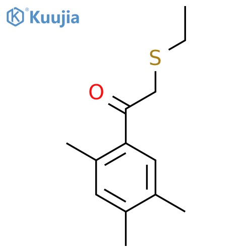 2-(Ethylthio)-1-(2,4,5-trimethylphenyl)ethan-1-one structure