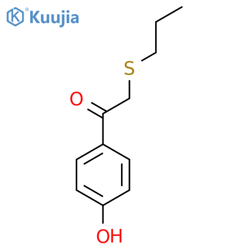 1-(4-Hydroxyphenyl)-2-(propylsulfanyl)ethan-1-one structure