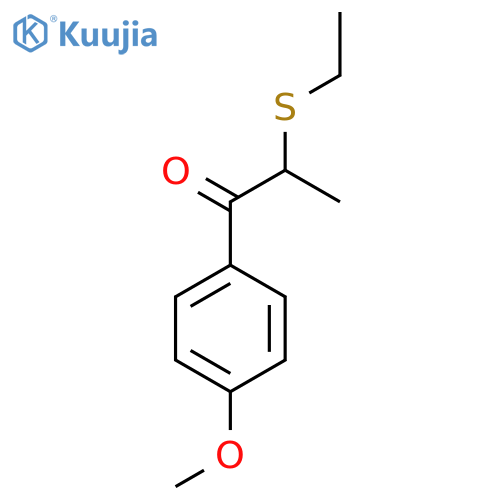 2-(Ethylthio)-1-(4-methoxyphenyl)propan-1-one structure