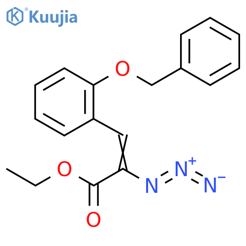 2-Propenoic acid, 2-azido-3-[2-(phenylmethoxy)phenyl]-, ethyl ester structure
