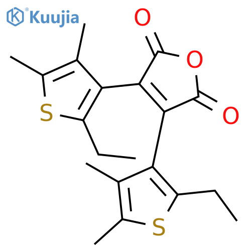 2,5-Furandione, 3,4-bis(2-ethyl-4,5-dimethyl-3-thienyl)- structure