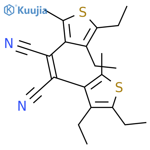 2-Butenedinitrile, 2,3-bis(4,5-diethyl-2-methyl-3-thienyl)-, (Z)- structure